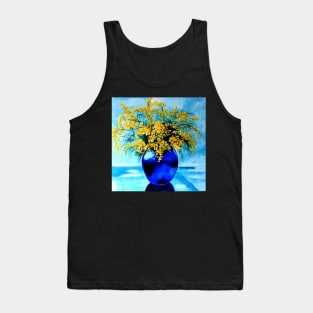 Wattle in Blue Vase Tank Top